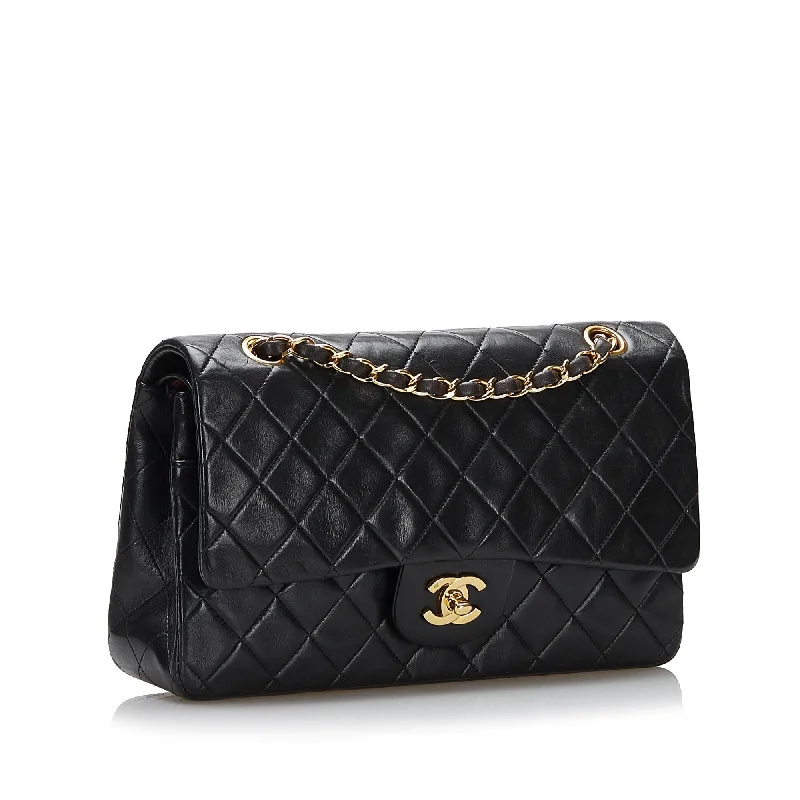 Chanel Classic Flap Bag for Evening PartyChanel Medium Classic Lambskin Double Flap (37471)