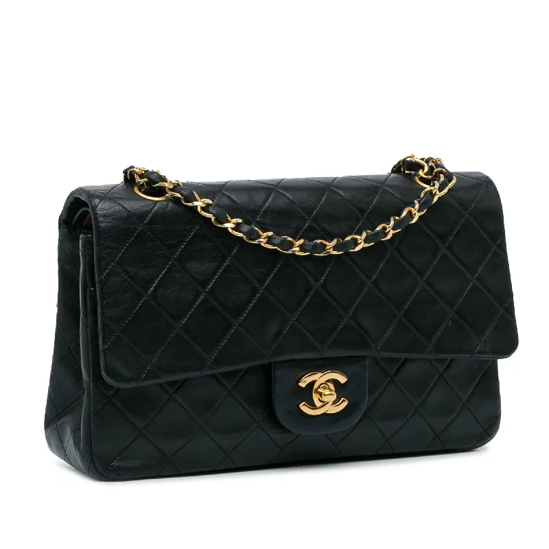 Chanel Handbag with Adjustable Strap for ComfortChanel Medium Classic Lambskin Double Flap (gDhpB9)