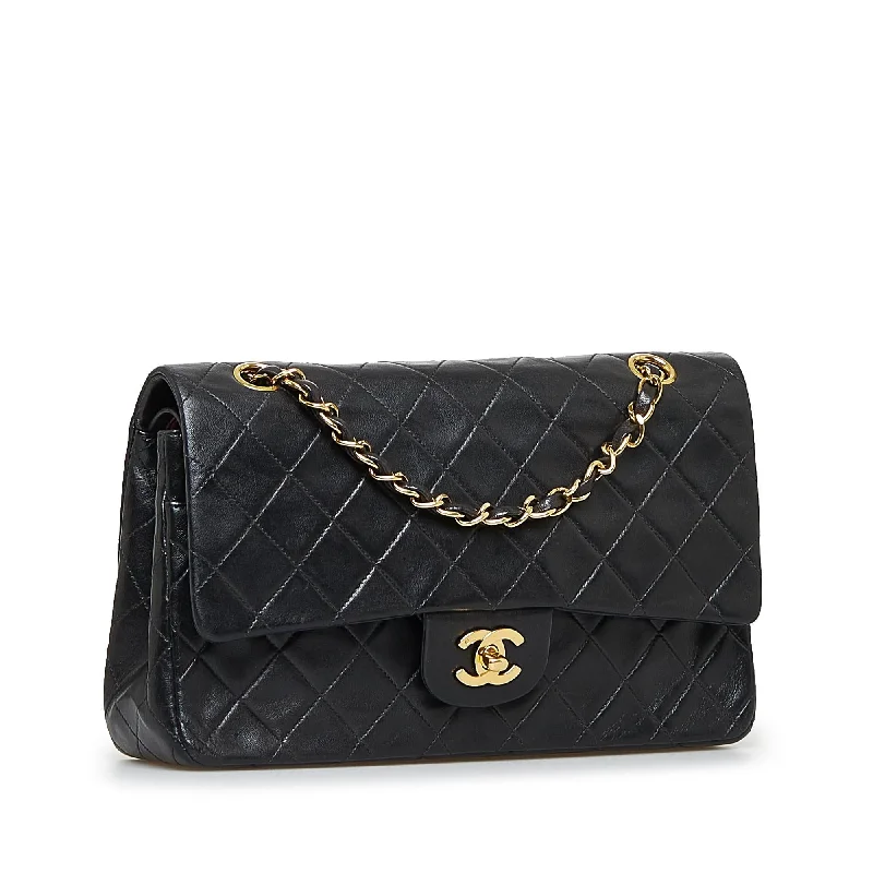 Chanel Handbag with Adjustable Strap for ComfortChanel Medium Classic Lambskin Double Flap (iWstkh)