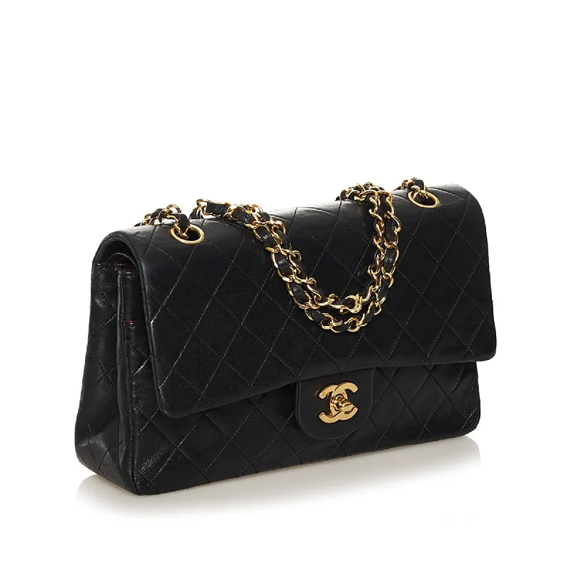 Chanel Chain Strap Handbag for Everyday UseChanel Medium Classic Lambskin Leather Double Flap Bag (35273)