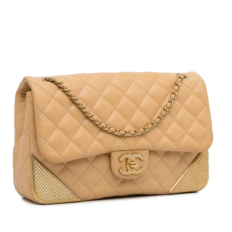 Chanel Designer Handbag with Unique DesignChanel Medium Classic Lambskin Metal Edge Shoulder Bag (0qisTN)