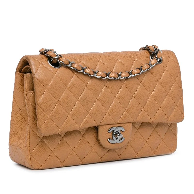 Chanel Small Crossbody Bag for TravelChanel Medium Classic Metallic Caviar Double Flap (VjNNbF)