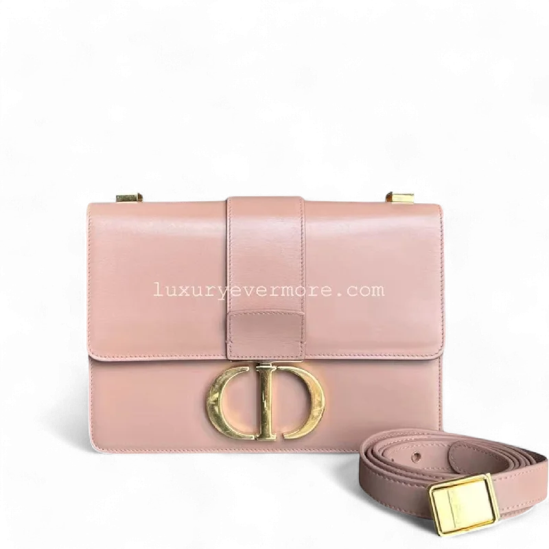 Contemporary Christian Dior handbags with a unique shapeDior 30 Montaigne Medium - Smooth Calfskin Nude Beige Golden Hardware