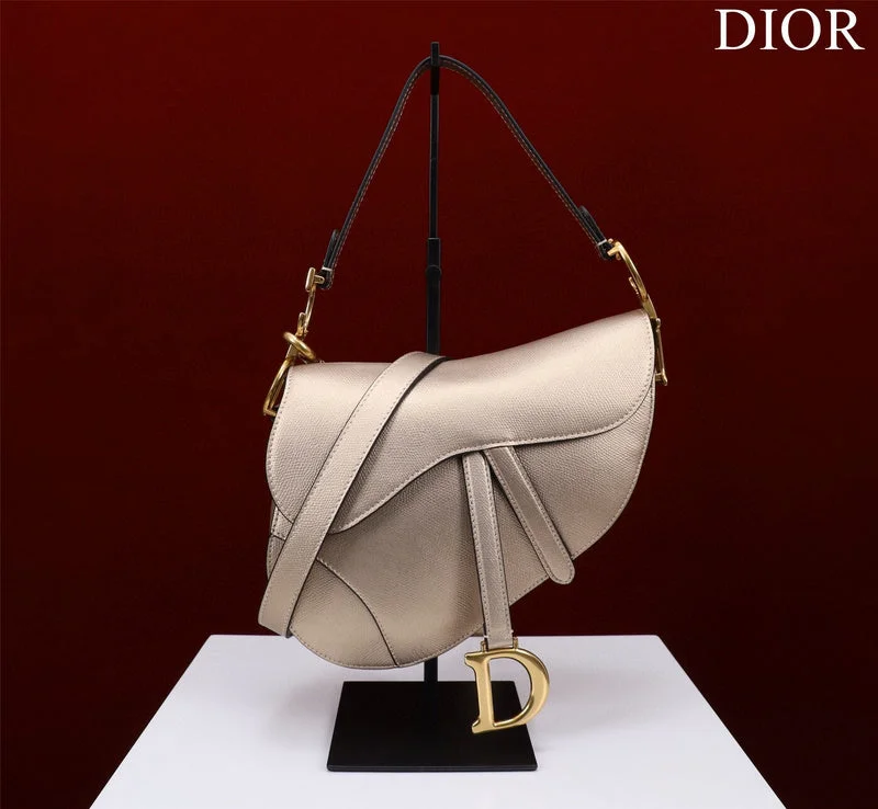 Christian Dior handbags with a snap - button closure and a decorative buckleDior Bag