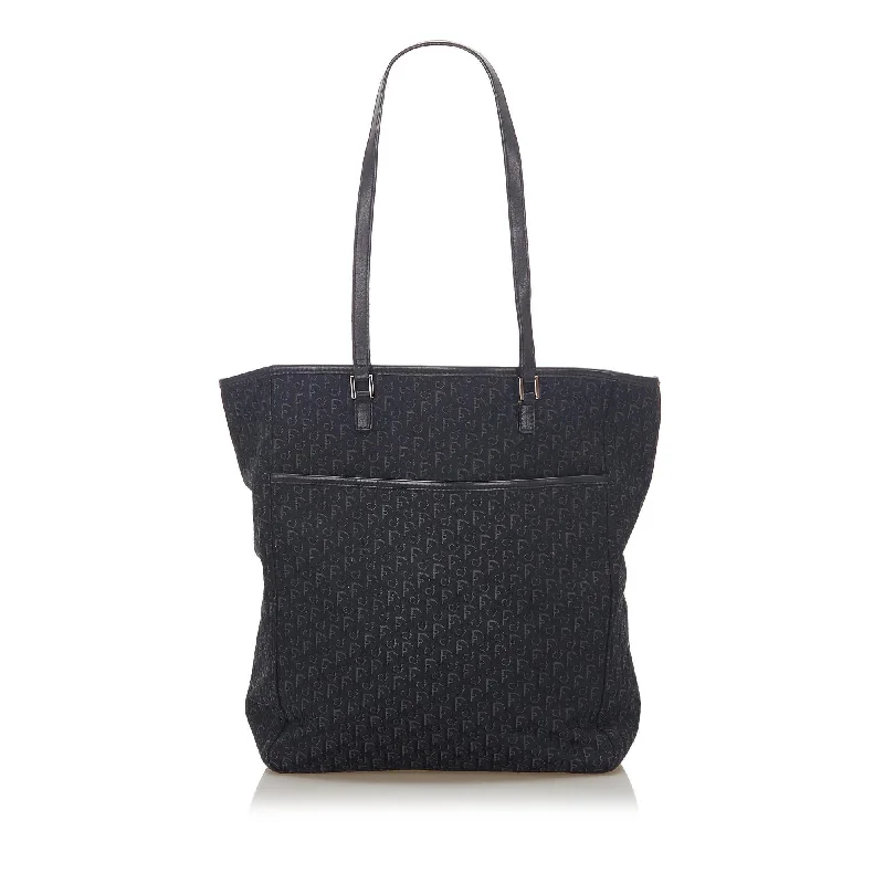 High - fashion Christian Dior bags with a geometric patternChristian Dior Oblique Canvas Tote Bag (17408)