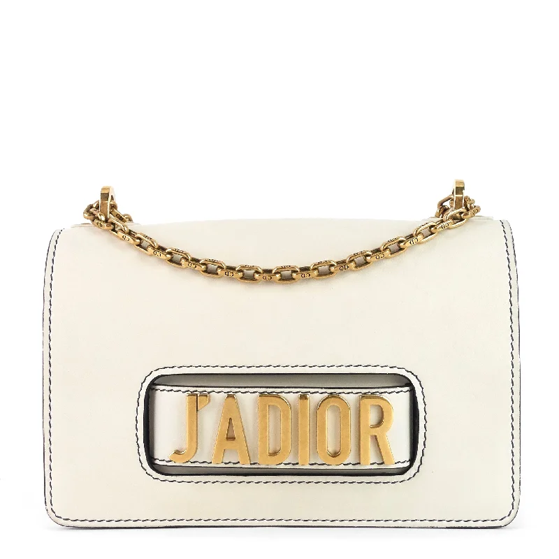 Christian Dior handbags with a snap - button closure and a decorative buckleDIOR J'Adior Calf Leather Chain Flap Bag