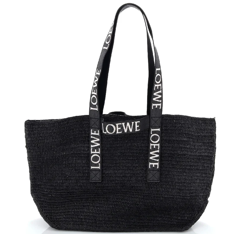 Fashion - forward Christian Dior tote bags for the modern womanFold Logo Strap Tote Raffia Large