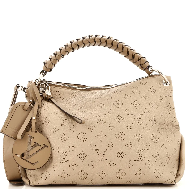 Christian Dior handbags with a detachable mirror for on - the - go touch - upsBraided Handle Beaubourg Hobo Mahina Leather MM