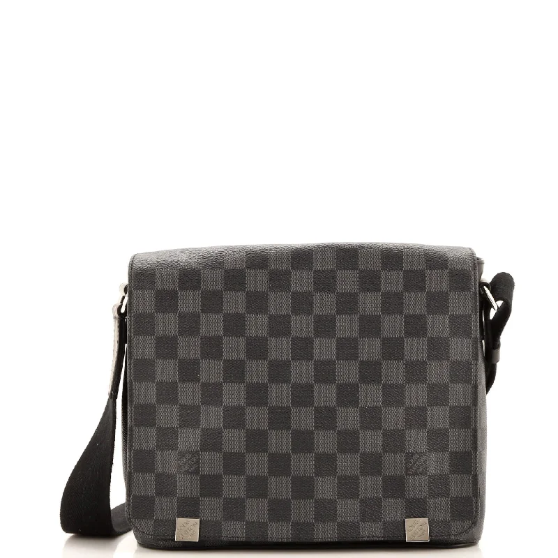 Christian Dior handbags with a removable shoulder strap for versatilityDistrict NM Messenger Bag Damier Graphite PM