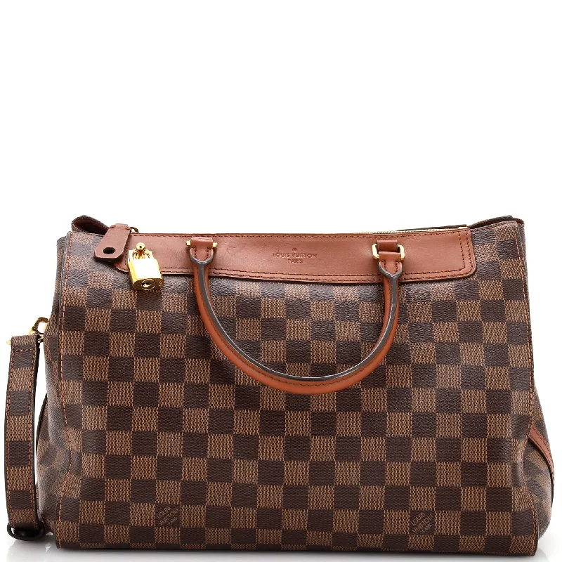 Christian Dior handbags with a removable shoulder strap for versatilityGreenwich Bag Damier