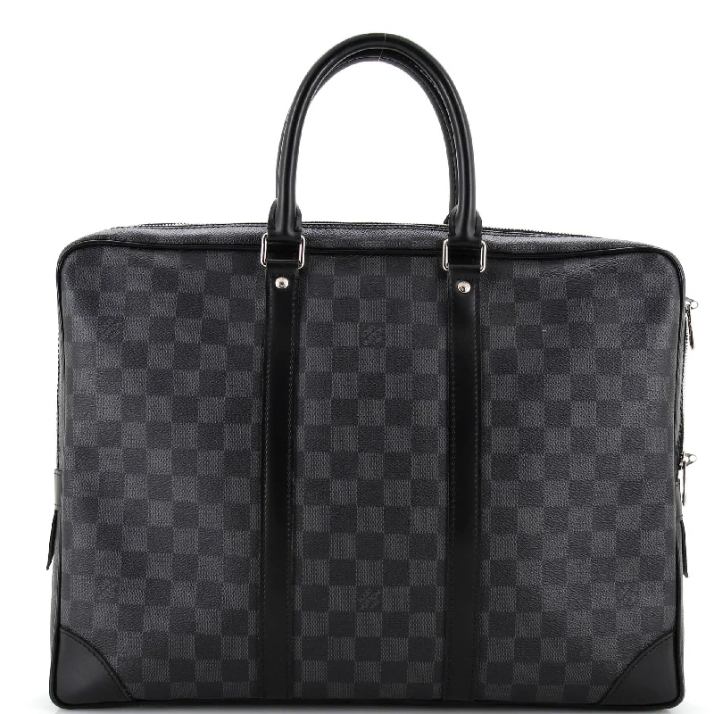 Contemporary Christian Dior handbags with a unique shapePorte-Documents Voyage Briefcase Damier Graphite